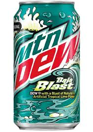 Mtn dew baja blast 