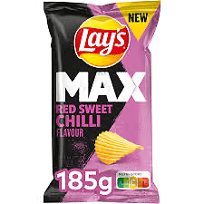 Lays max red sweet chili flavour 185g