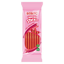 Bebeto wacky sticks strawberry THT 03/2025
