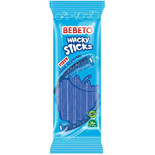 Bebeto raspberry fizzy sticks 180g