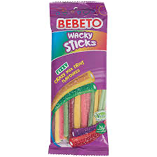 Bebeto Fizzy wacky sticks 180g