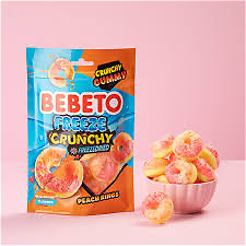 Bebeto Freeze dried peach rings