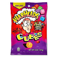 Warheads cubes fruity sour zakje 99g