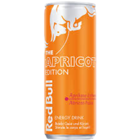 Redbull aardbei abrikoos 250ml