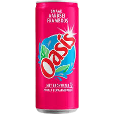 Oasis aardbei framboos 330ml