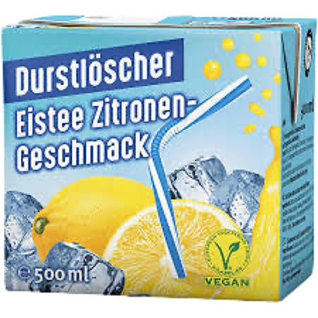 Durstlöscher eistee zitronen gesschmack 500ml
