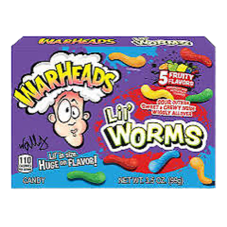 Warheads lil worms 99g