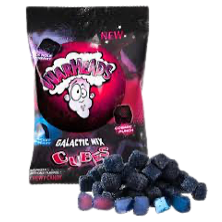 Warheads galactic mix cubes 99 zakje