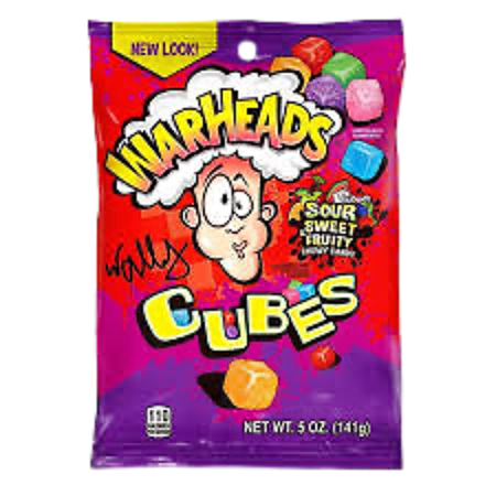 Warheads cubes fruity sour zakje 99g