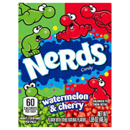 Nerds watermelon cherry 46,7g
