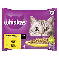 Whiskas maaltijdzakjes gevolgelde 4x85g
