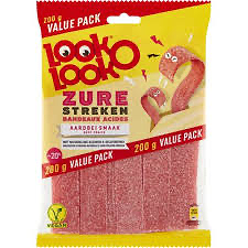 Look zure aardbei streken 200g