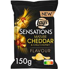 Sensations mature cheddar & chili chutney 150g
