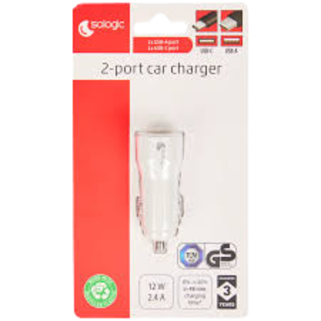 Sologic 2 port car charger