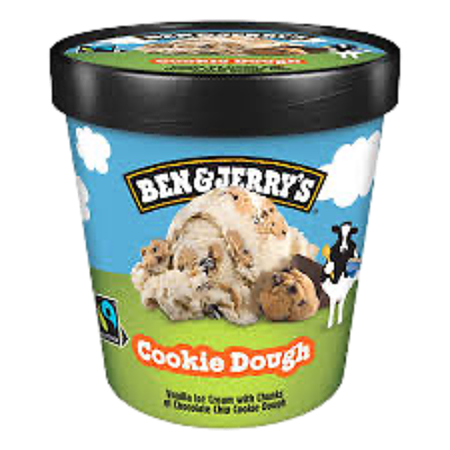 Ben & Jerry cookie dough 465ml