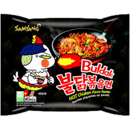 Buldak hot chicken flavour ramen zwart 140g