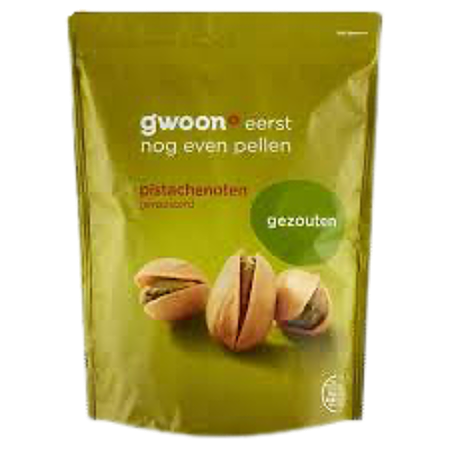 Gwoon pistachnoten geroosterd gezout 250g