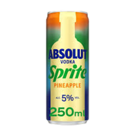 Absolut Vodka Sprite Pineapple 250ml 