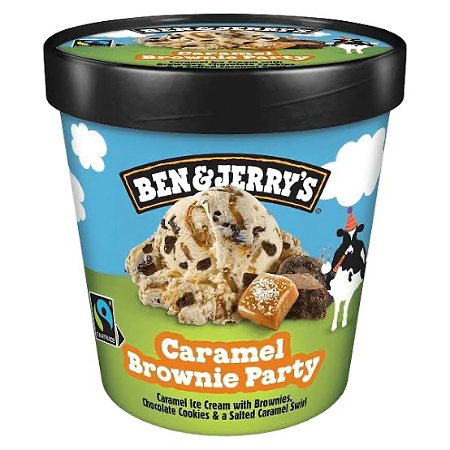 Ben & jerrys caramel brownie party
