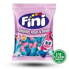 Fini roze blauwe cola flesjes 90g