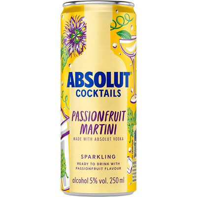 Absolute Pasion martini 250ml