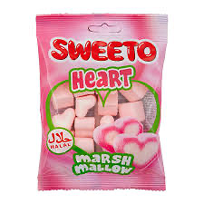 Sweeto marshmallow heart 140g