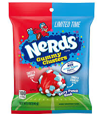 Nerds gummy clusters berry punch rush 141g