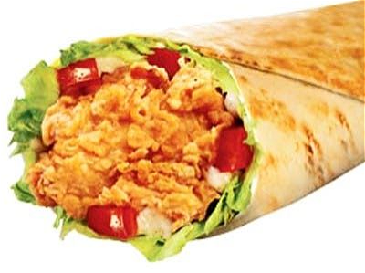 Crispy chicken wrap 