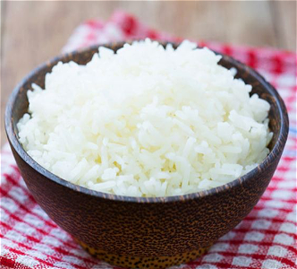 Witte rijst klein bak