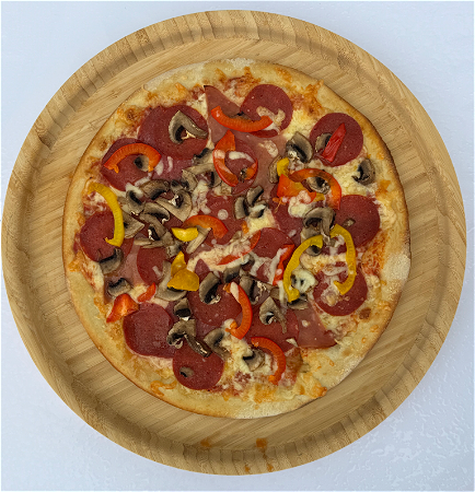Pizza triple meat