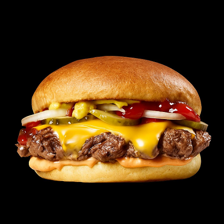 Cheese smash burger signature