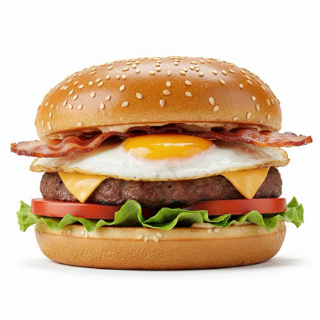 Fried egg burger
