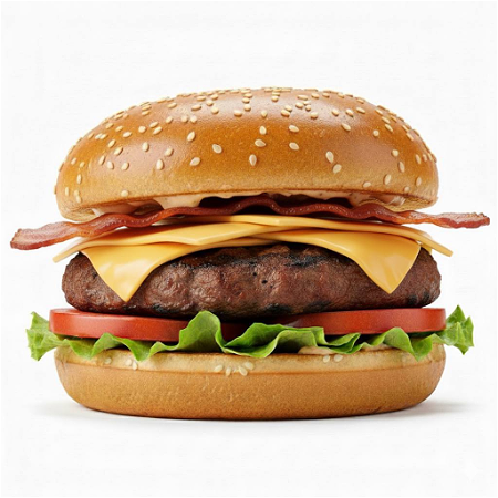 Bacon-Cheese burger (Frituur)