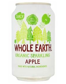 Whole earth sparkling apple