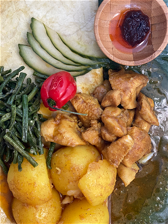 Roti met kipdijfilet