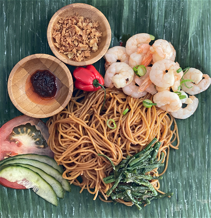 Bami met garnalen