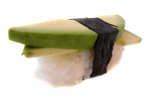 Nigiri sushi avocado