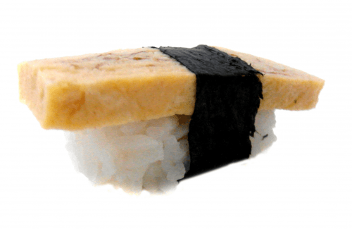 Nigiri sushi omelet