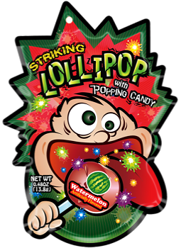 Popping candy lolly Watermelon