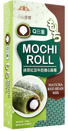 Mochi roll match red bean