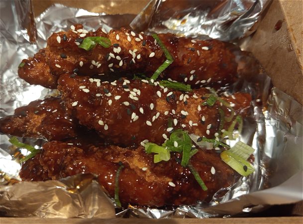 Dakdak tenders (soya and garlic sauce)