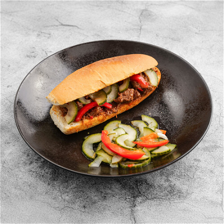 Broodje pittig vlees