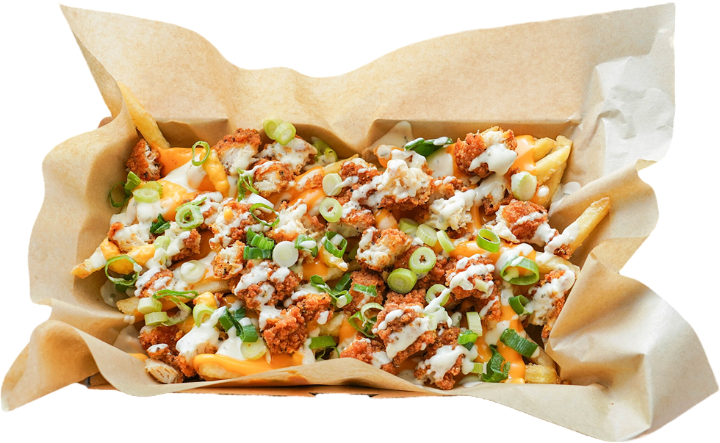 Loaded Fries Crispy Chicken 🍟🧀