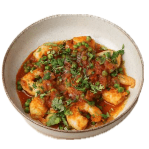 Prawns and peas masala