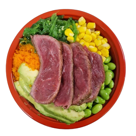 Beef poké bowl