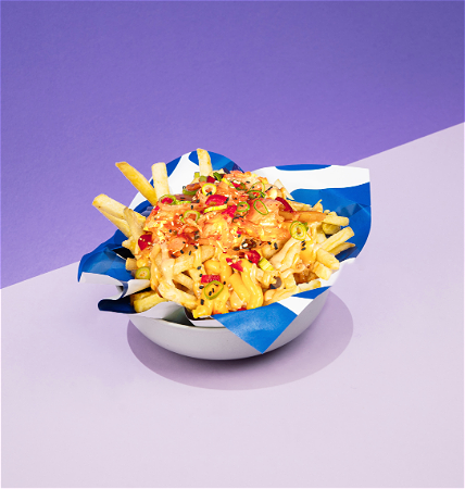 Loaded fries kimchi cheese