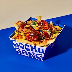 Chicken loaded fries