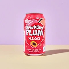 Sparkling plum soda