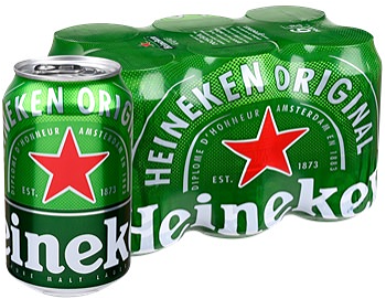 Heineken blik 6 pack 33cl