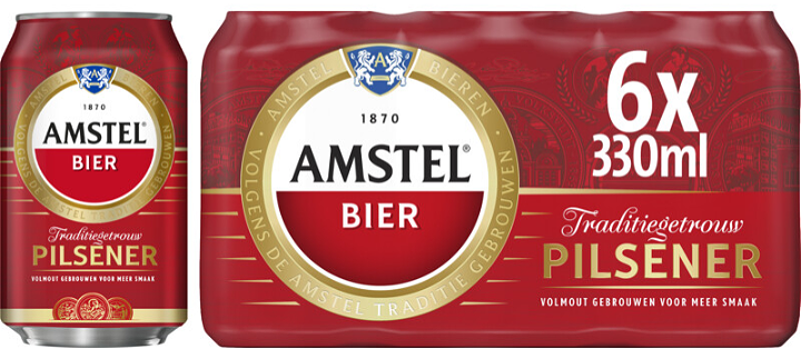 Amstel Pilsener Bier 6x33cl